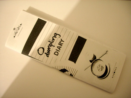 Dumpling Diary zine cover