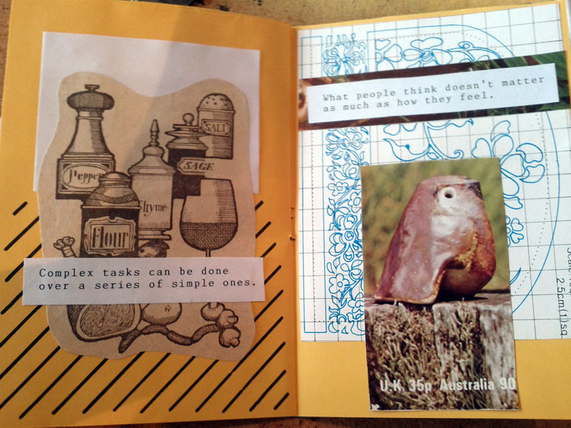 complex tasks can be done over a series of complex ones / what people think doesn't matter as much as how they feel