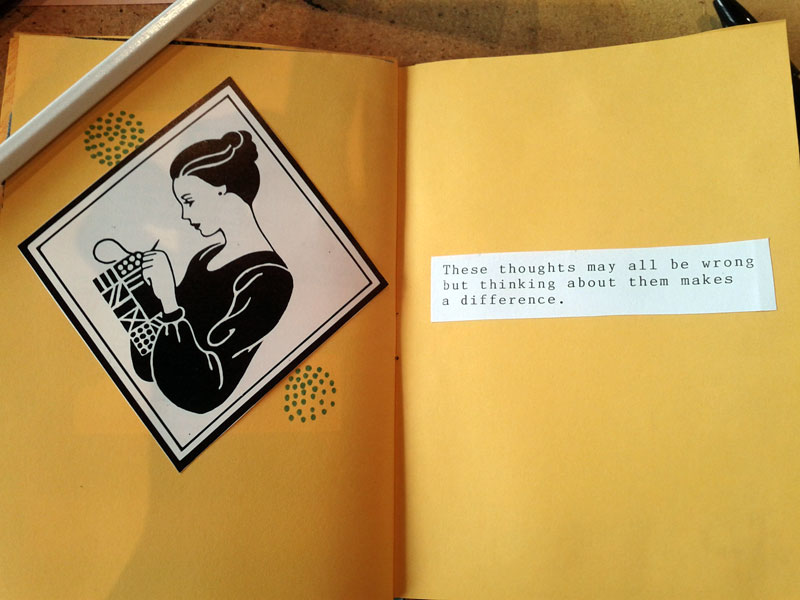 these thoughts may all be wrong but thinking about them makes a difference