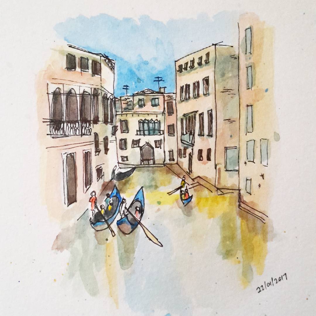 urban scene in Venice